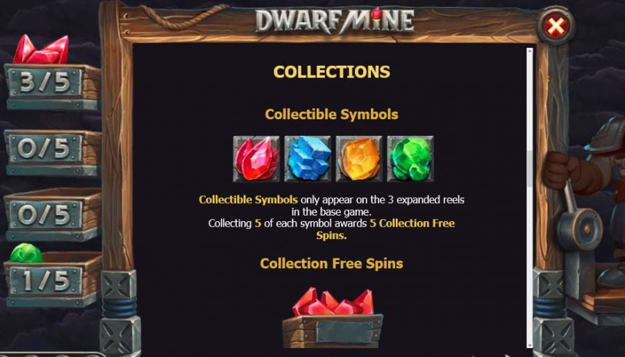 Dwarf Mine Featured Symbols - partycasino-spain