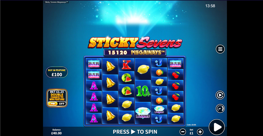 Sticky Sevens Megaways Slot - partycasino-spain