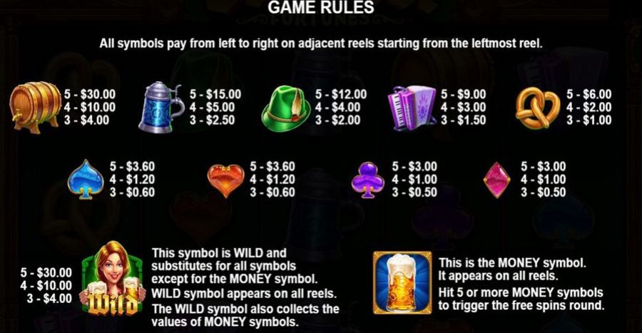 Octobeer Fortunes Synbols - partycasino-spain