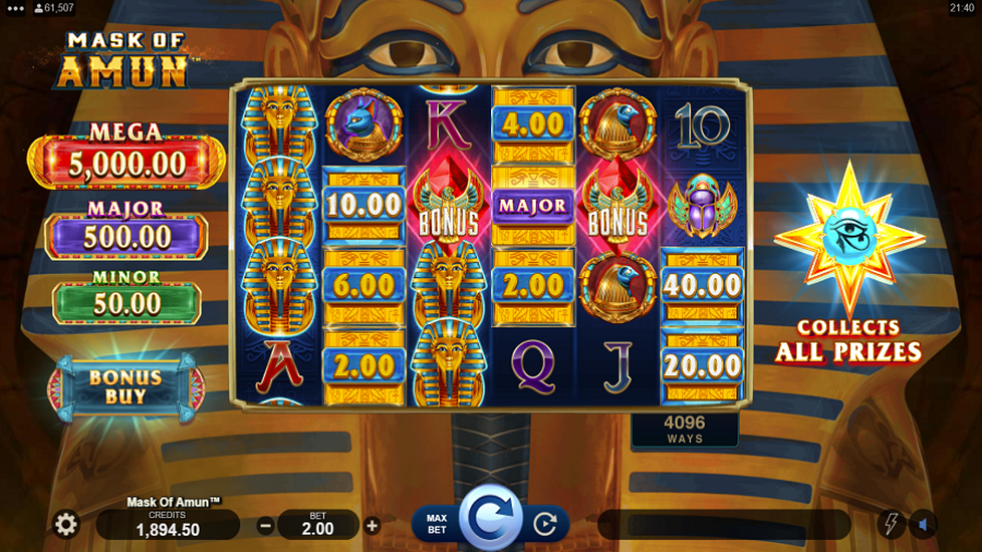Mask Of Amun Slot Eng - partycasino-spain