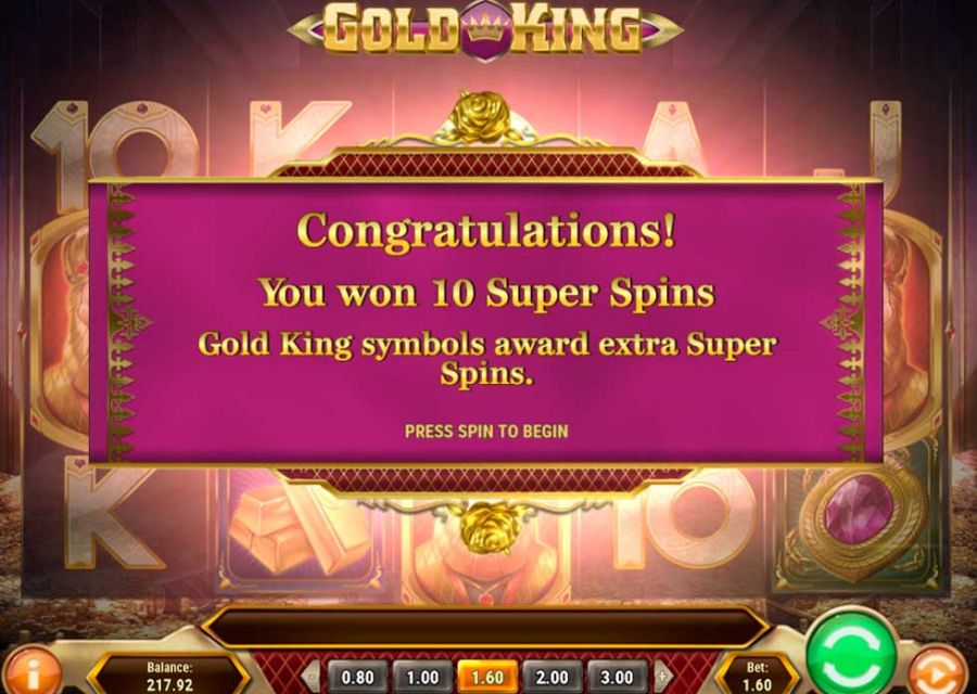 Gold King Bonus - partycasino-spain