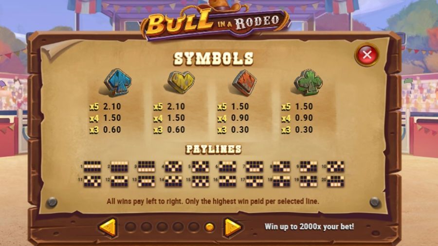 Bull In A Rodeo Feature Symbols En - partycasino-spain
