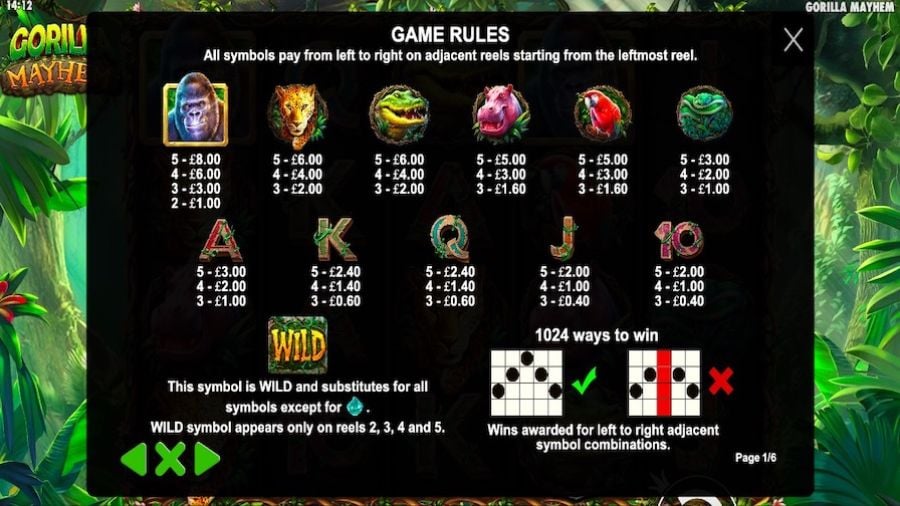 Gorilla Mayhem Feature Symbols - partycasino-spain