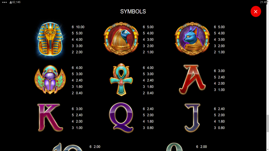 Mask Of Amun Feature Symbols Eng - partycasino-spain