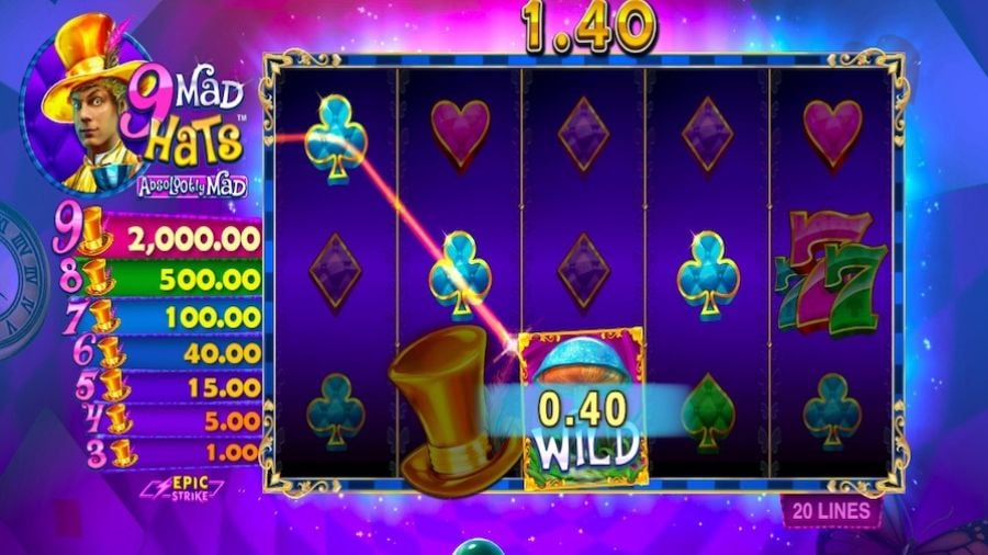 9 Mad Hats Absolootly Mad En Slot - partycasino-spain