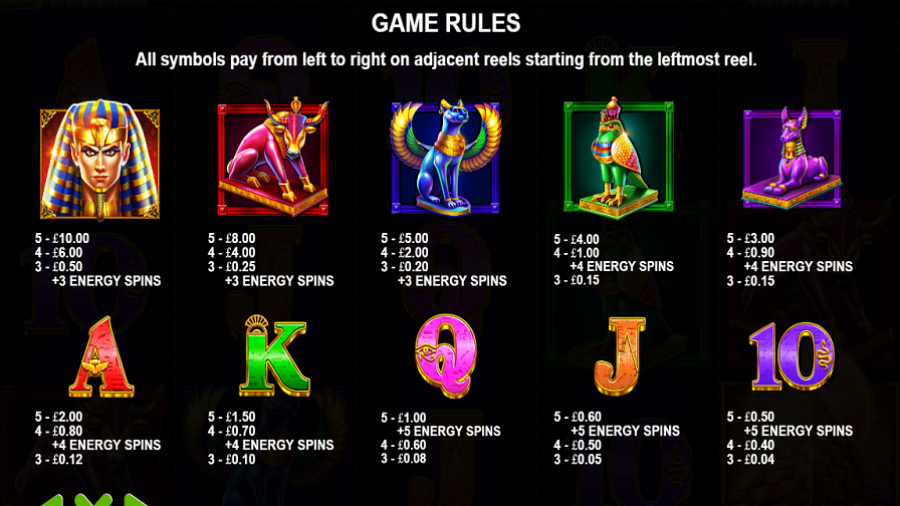 Egyptian Fortunes Feature Symbols - partycasino-spain