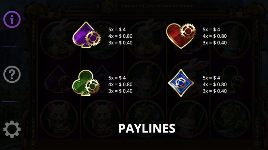 Alice In Riches Symbols Eng - partycasino-spain