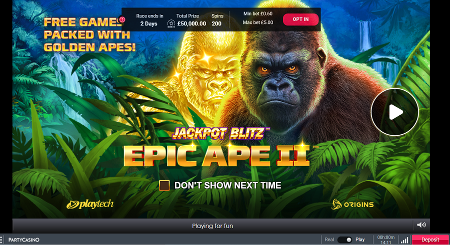 Epic Ape Ii Slot - partycasino-spain