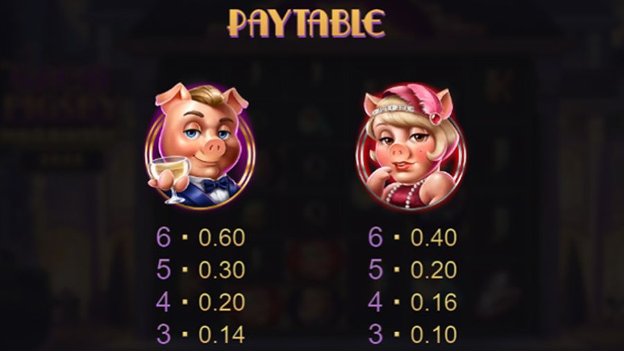 The Great Pigsby Symbols - partycasino-spain