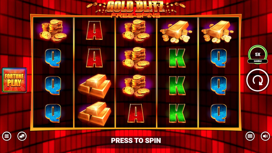 Gold Blitz Free Spins Fortune Play Base Game - partycasino-spain