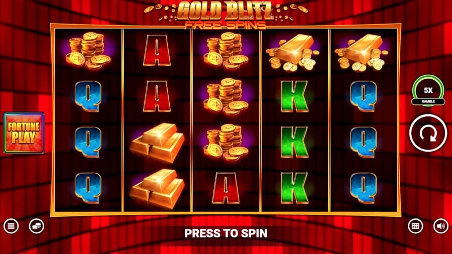 Gold Blitz Free Spins Fortune Play Base Game - partycasino-spain