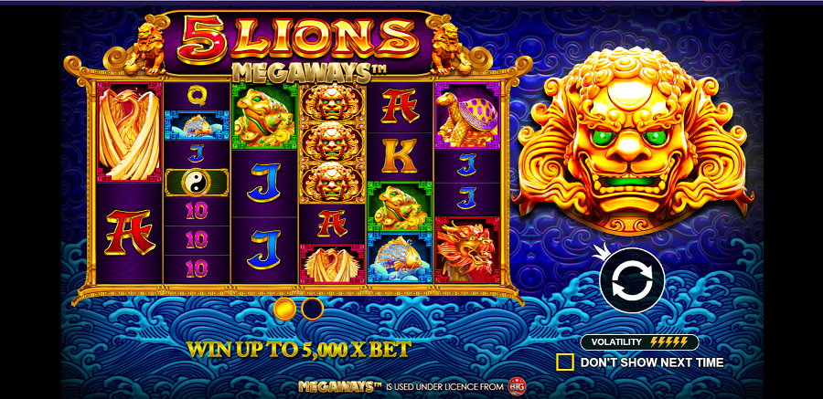 5 Lions Megaways Slot - partycasino-spain