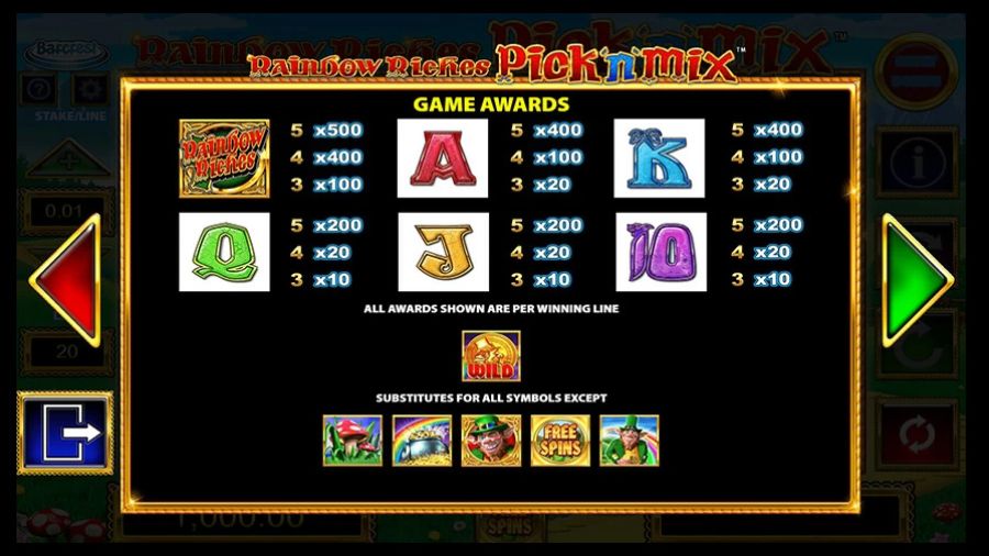 Rainbow Riches Pick N Mix Symbols Eng - partycasino-spain