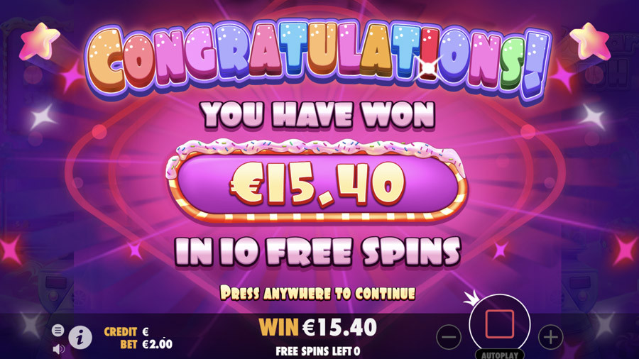 Sugar Rush Bonus - partycasino-spain