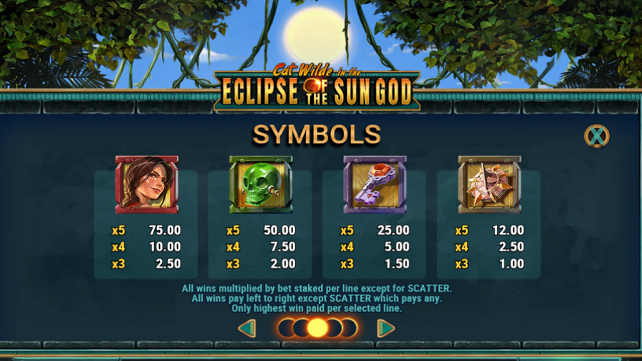 Cat Wilde In The Eclipse Of The Sun Feature Symbols - partycasino-spain