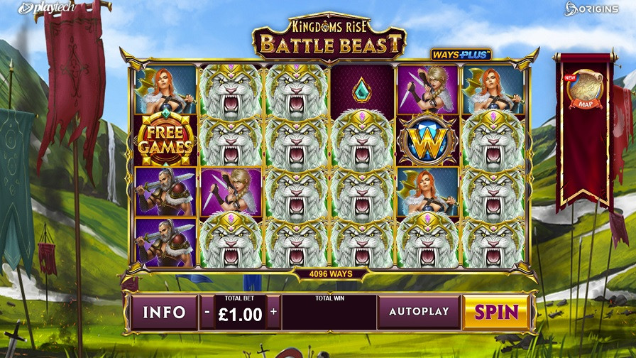 Kingdoms Rise Battle Beast Slot Eng - partycasino-spain