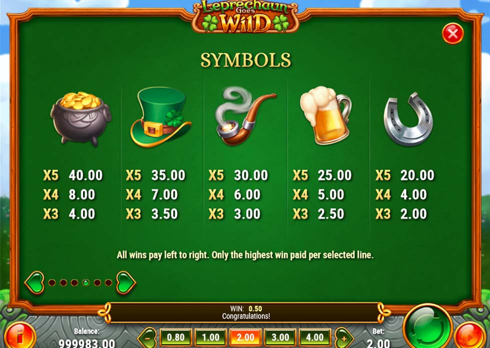 Leprechaun Goes Wild Feature Symbols - partycasino-spain