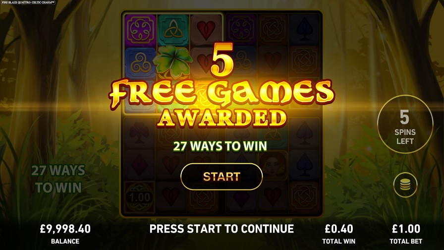 Fire Blaze Quattro Celtic Charm Bonus Eng - partycasino-spain