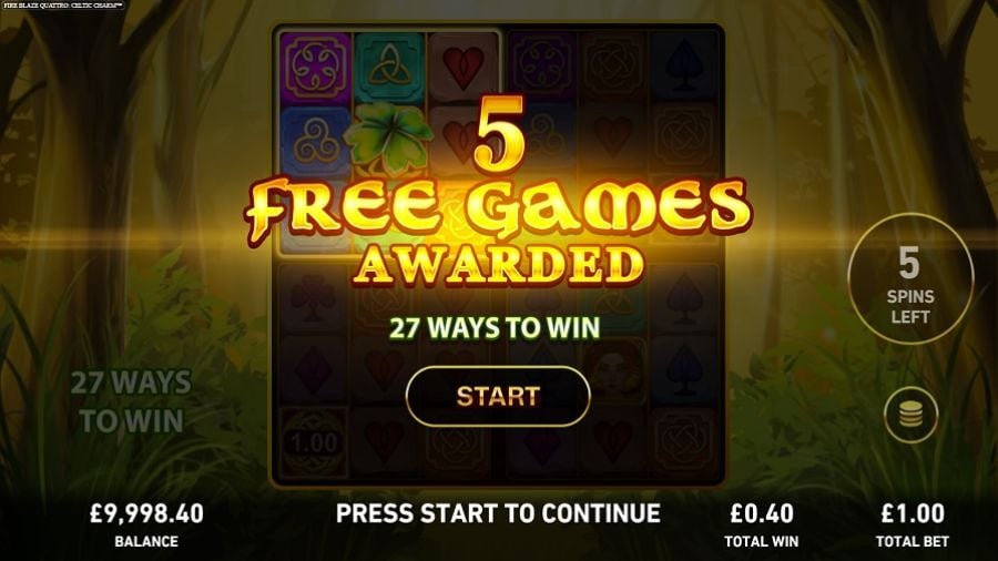 Fire Blaze Quattro Celtic Charm Bonus Eng - partycasino-spain