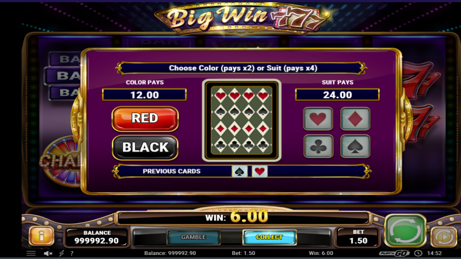 Big Win 777 Bonus Game - partycasino-spain