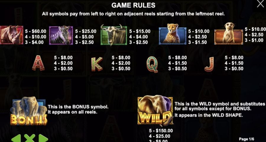 African Elephant Synbols Eng - partycasino-spain