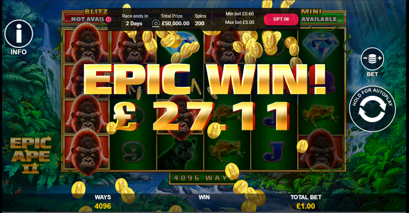 Epic Ape Ii Bonus - partycasino-spain