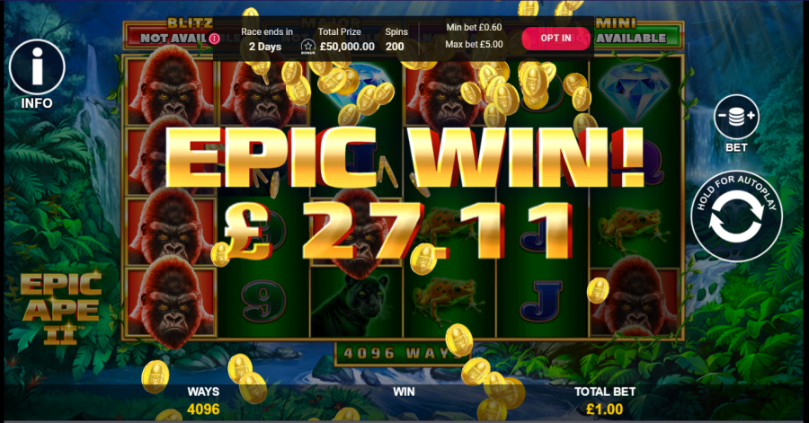 Epic Ape Ii Bonus - partycasino-spain
