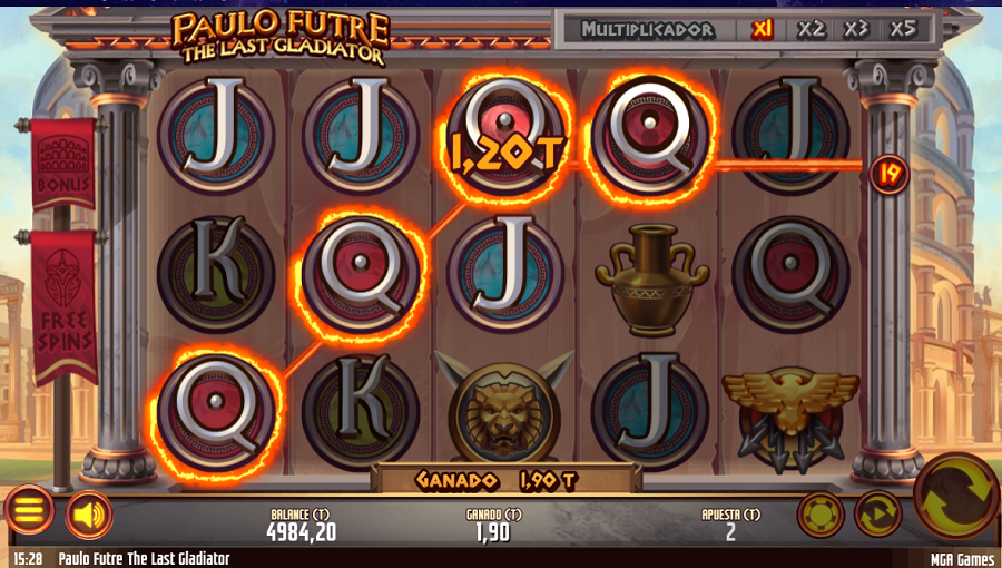 Paulo Futre The Last Gladiator Bonus - partycasino-spain