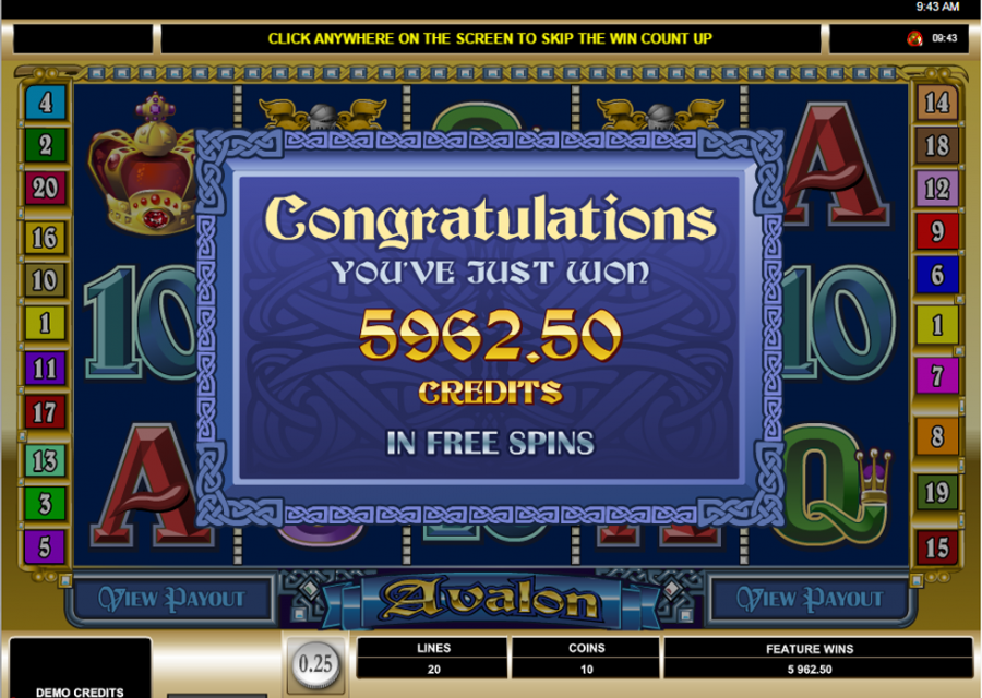 Avalon 1 Slot Win - partycasino-spain