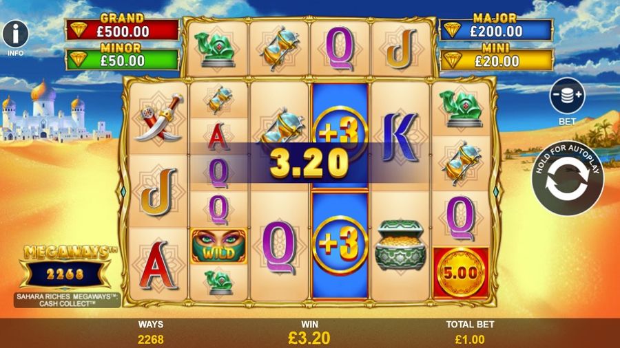 Sahara Riches Cash Collect Megaways Bonus Eng - partycasino-spain