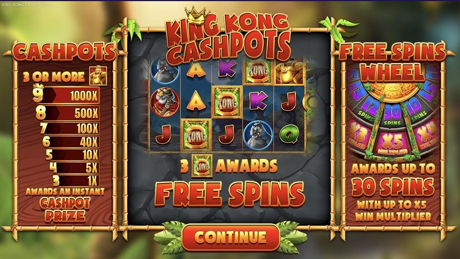 King Kong Cashpots Jackpot King Slot - partycasino-spain
