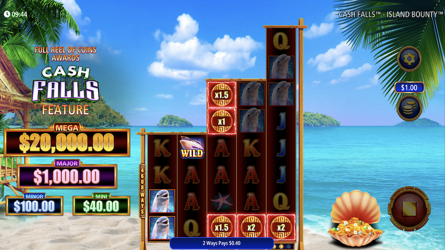 Cash Falls Island Bounty Bonus - partycasino-spain