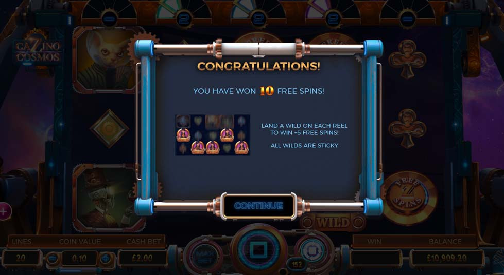 Cazino Cosmos Bonus - partycasino-spain