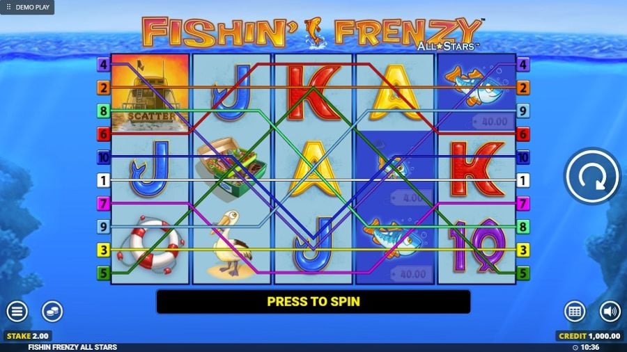 Fishin Frenzy All Stars Slot Eng - partycasino-spain