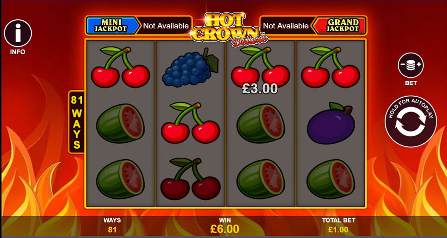 Hot Crown Deluxe Bonus - partycasino-spain