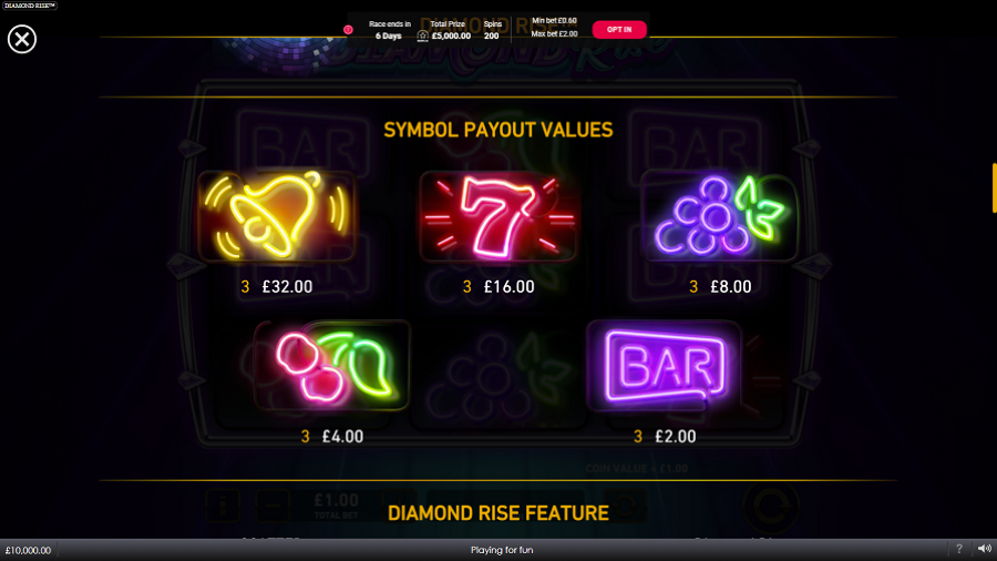 Diamond Rise Feature Symbols Eng - partycasino-spain