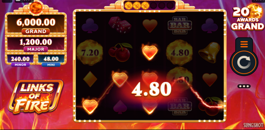 Links Of Fire Bonus - partycasino-spain