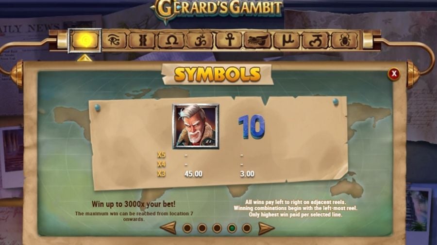 Gerards Gambit Feature Symbols - partycasino-spain