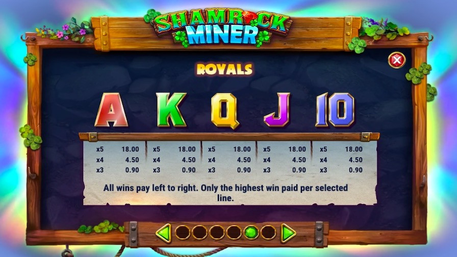Shamrock Miner Featured Symbols - partycasino-spain
