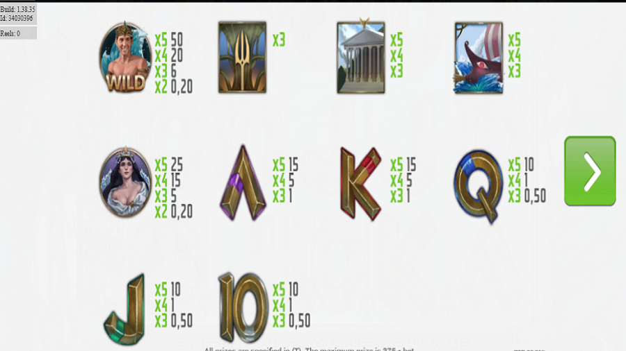 David Meca God Of Seas Feature Symbols - partycasino-spain