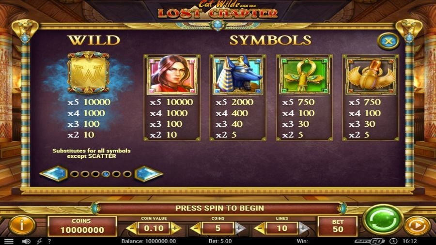 Cat Wilde And The Lost Chapter Feature Symbols Eng - partycasino-spain