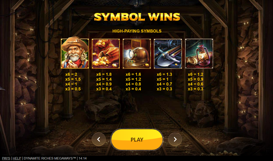 Dynamite Riches Megaways Feature Symbols - partycasino-spain