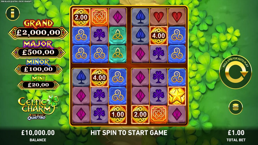 Fire Blaze Quattro Celtic Charm Slot Eng - partycasino-spain