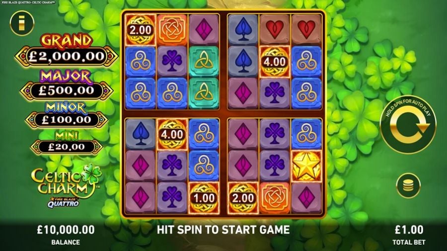 Fire Blaze Quattro Celtic Charm Slot Eng - partycasino-spain