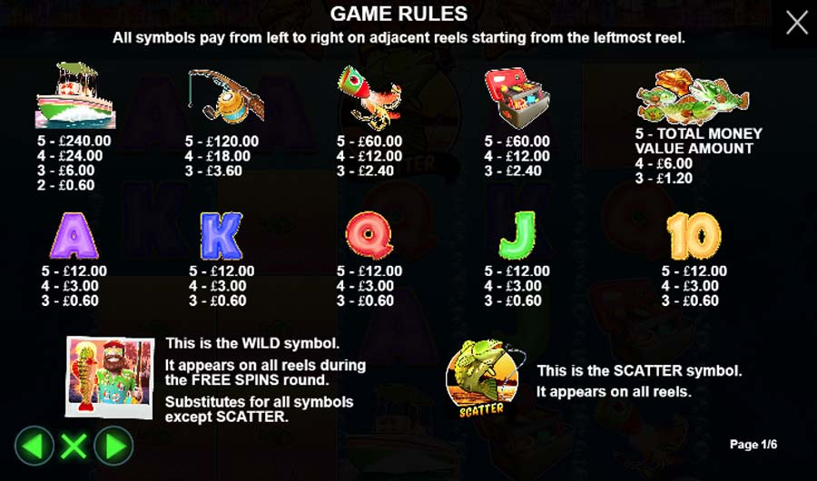 Bigger Bass Bonanza Feature Symbols - partycasino-spain