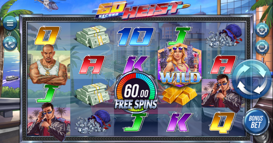 60 Second Heist Slot - partycasino-spain
