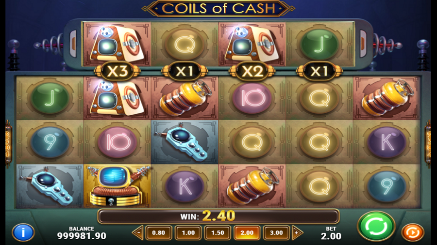 Coils Of Cash Bonus - partycasino-spain
