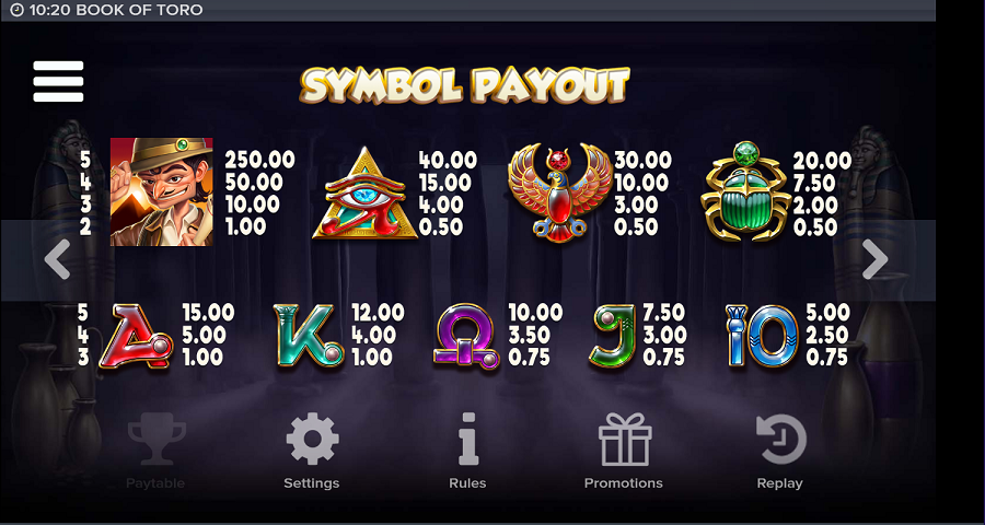 Book Of Toro Feature Symbols - partycasino-spain