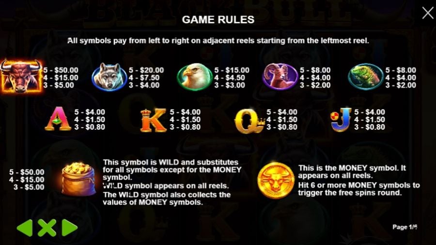 Black Bull Feature Symbols En - partycasino-spain